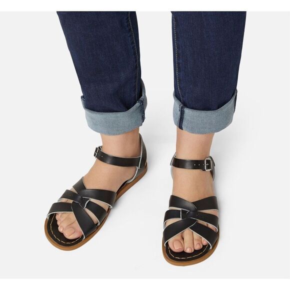 ✨Salt Water Original Black Womens Sz 6 Sandals✨ - Picture 2 of 10